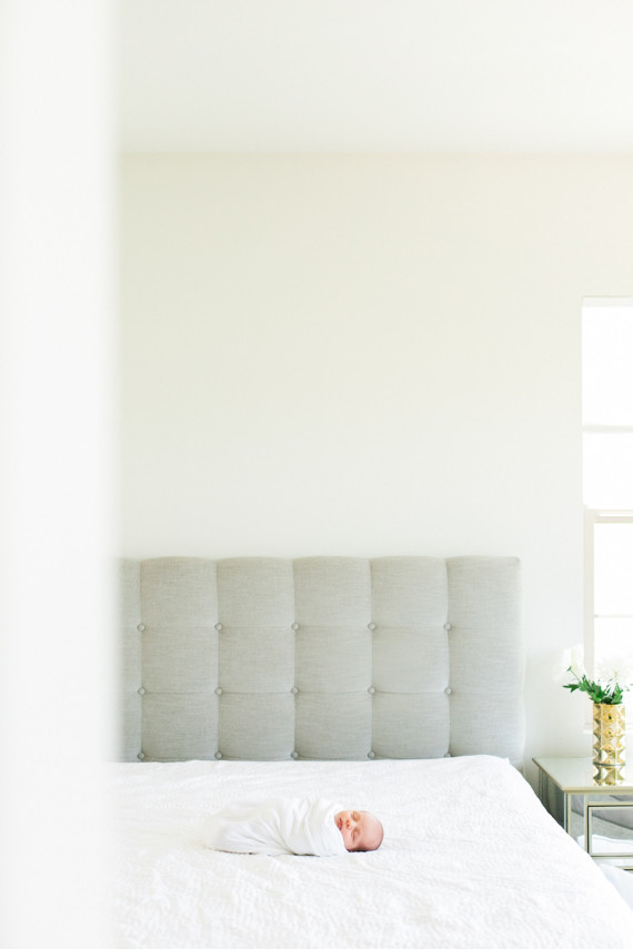 White nursery inspiration and newborn photos by Hello Pinecone