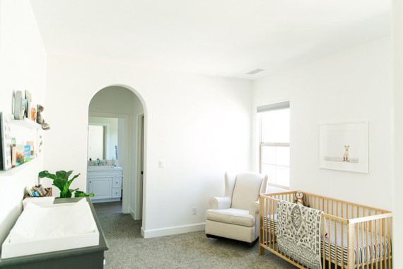 White nursery inspiration and newborn photos by Hello Pinecone