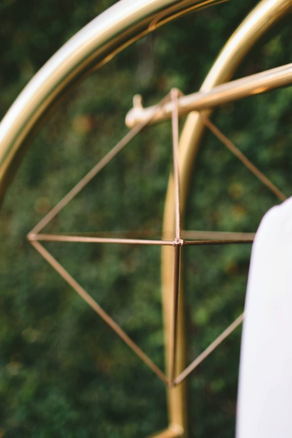 Geometric modern wedding inspiration