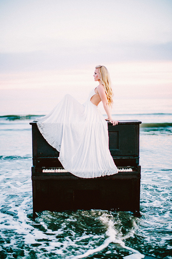Romantic seaside wedding inspiration Inspiration