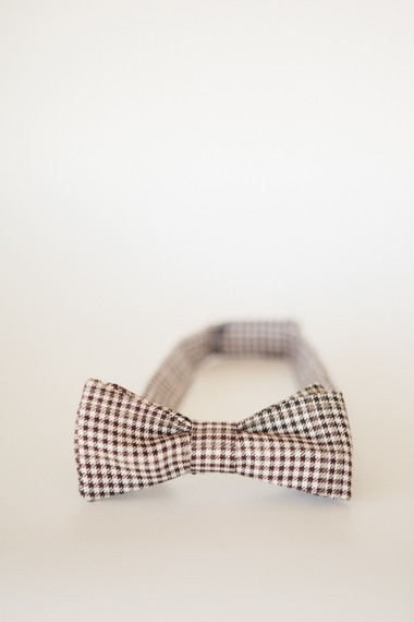 Brown bow tie