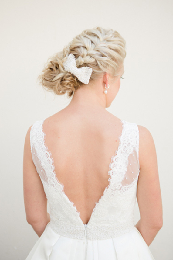 Braided wedding hairstyle