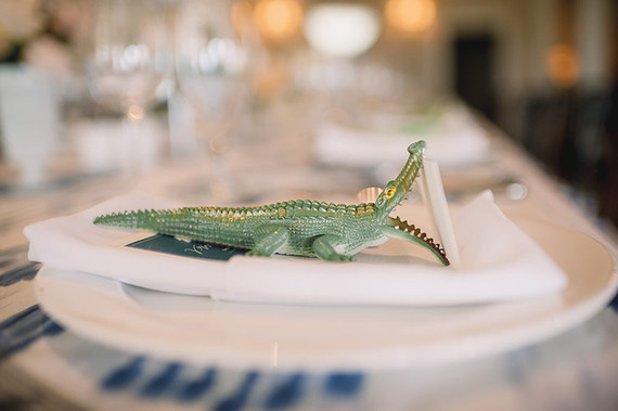 Crocodile escort card