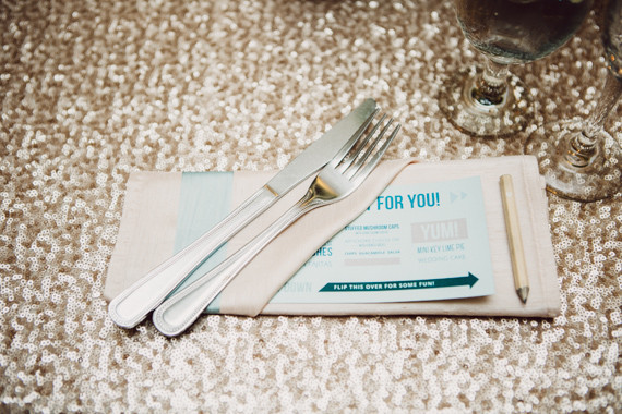 Modern Nebraska Wedding Place Setting
