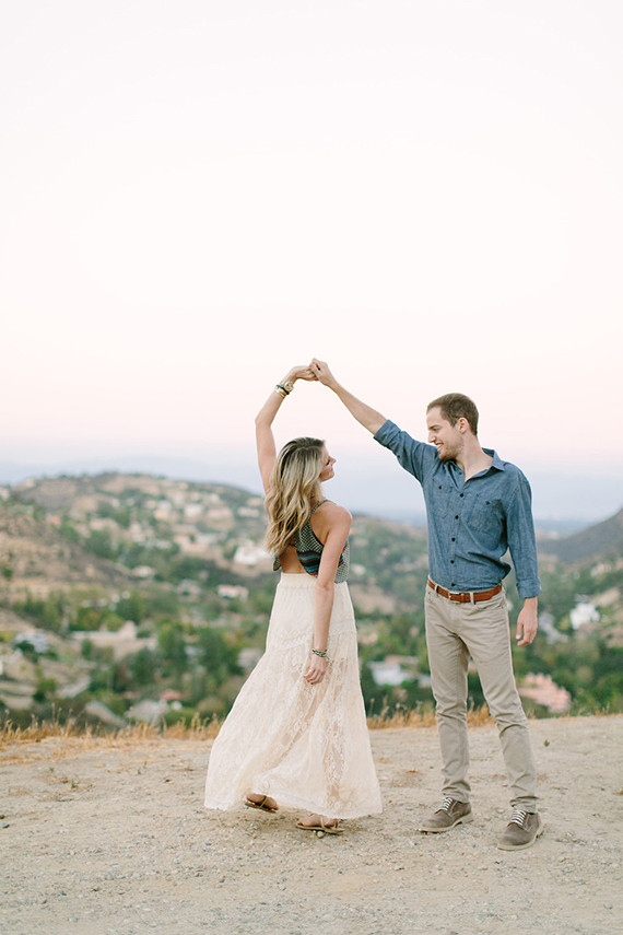 Malibu Sunset Engagement Shoot