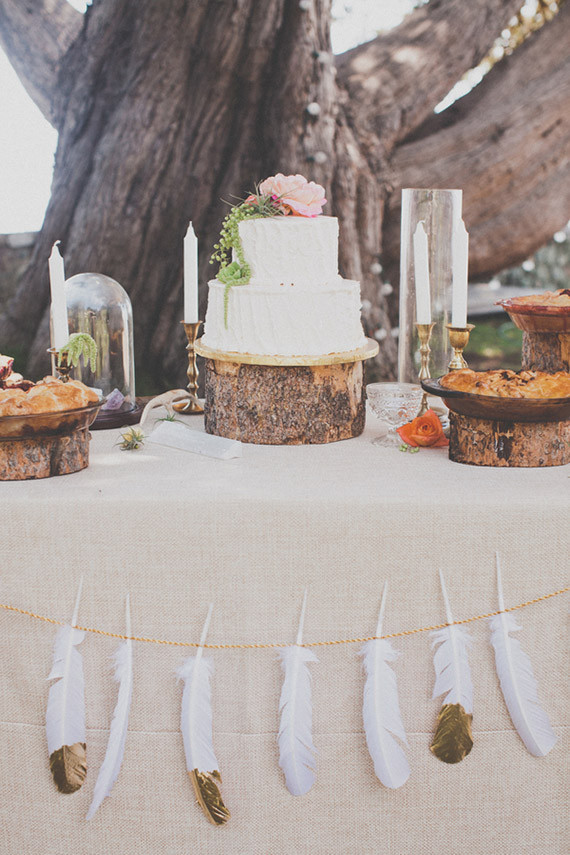 Colorful Bohemian Big Sur Wedding Decor