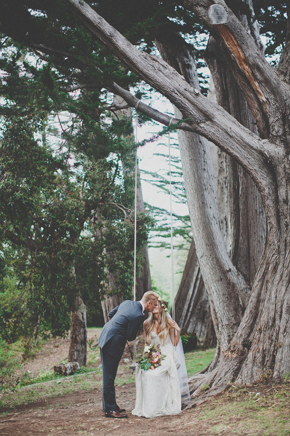 Colorful Bohemian Wedding Portrait