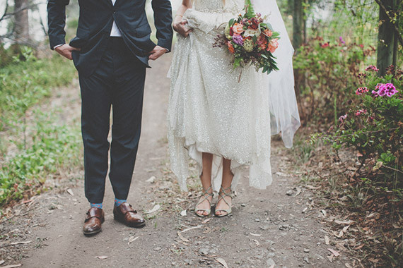 Bohemian wedding shoes