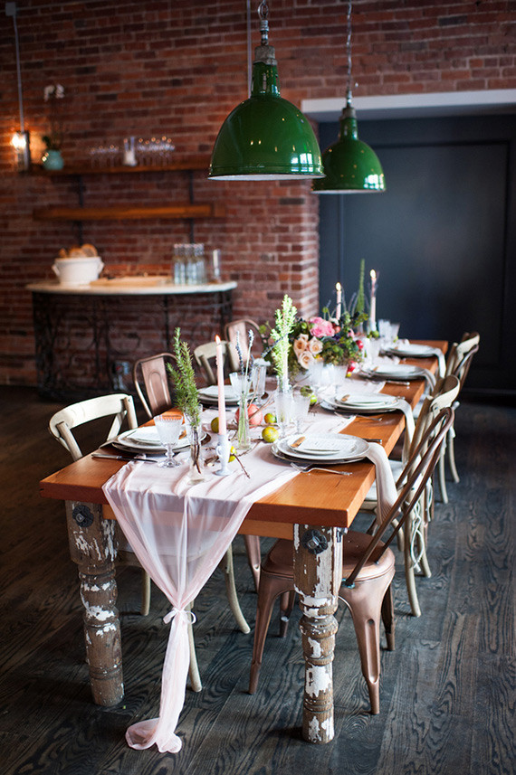 Intimate Restaurant Wedding Tablescape
