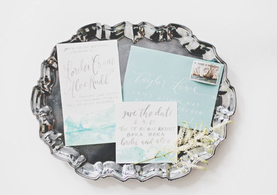 Bohemian Seaside Wedding Invitation Inspiration