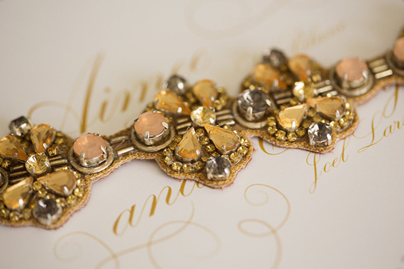 Gold wedding jewelry