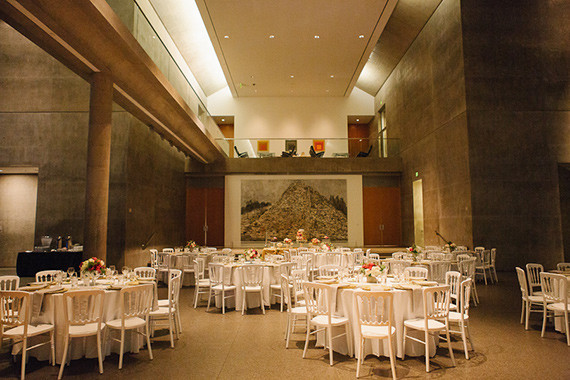Modern Art Museum wedding reception