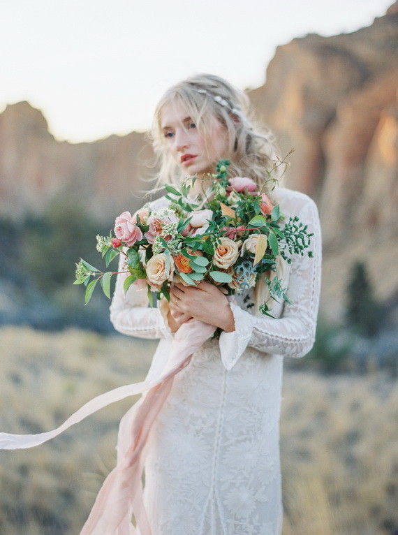 Organic Natural Oregon Wedding Inspiration Inspiration