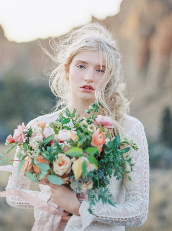 Organic Natural Oregon Wedding Inspiration Inspiration