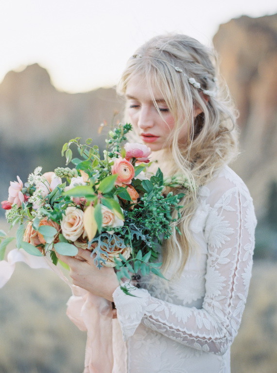 Organic Natural Oregon Wedding Inspiration Inspiration