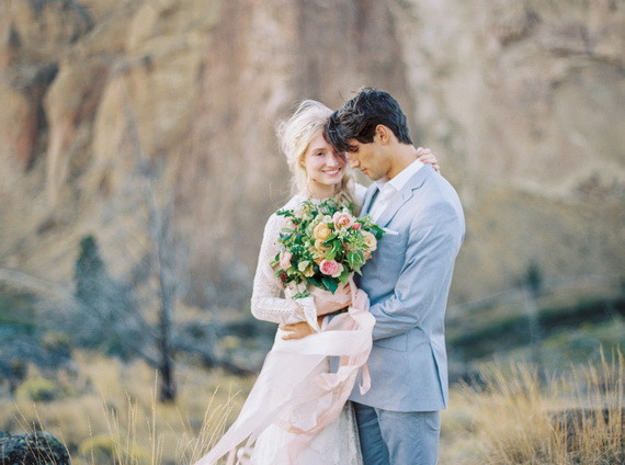 Organic Natural Oregon Wedding Portrait
