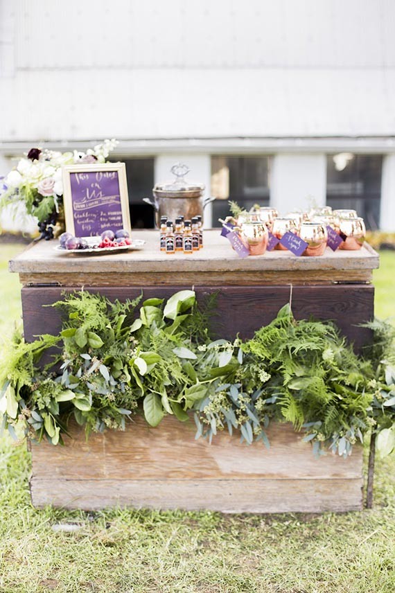 Purple and green bar setup