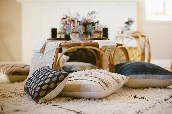 Bohemian New Years brunch decor