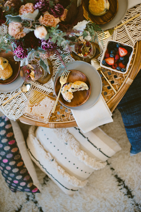 Bohemian New Years brunch inspiration