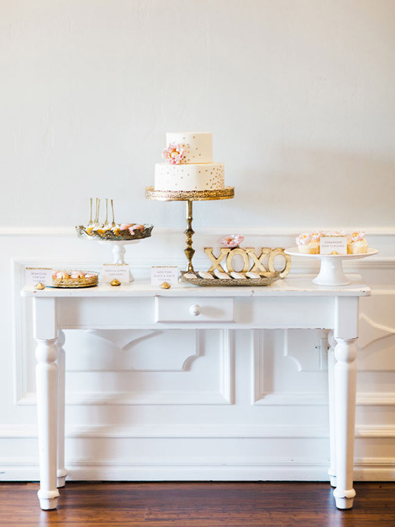 New Year's Bridal Shower Dessert Table