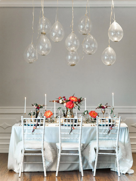 New Year's Bridal Shower Tablescape