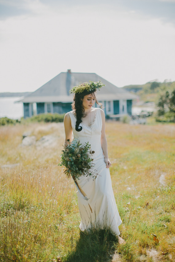 Golden Fall Coastal Bride