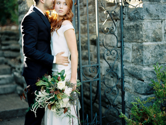 Nashville Botanical Garden Wedding Portrait