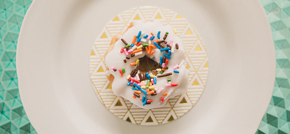 Modern Valentine's Day donut