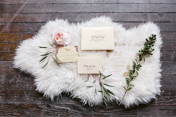 Romantic Luxe wedding invitations Inspiration