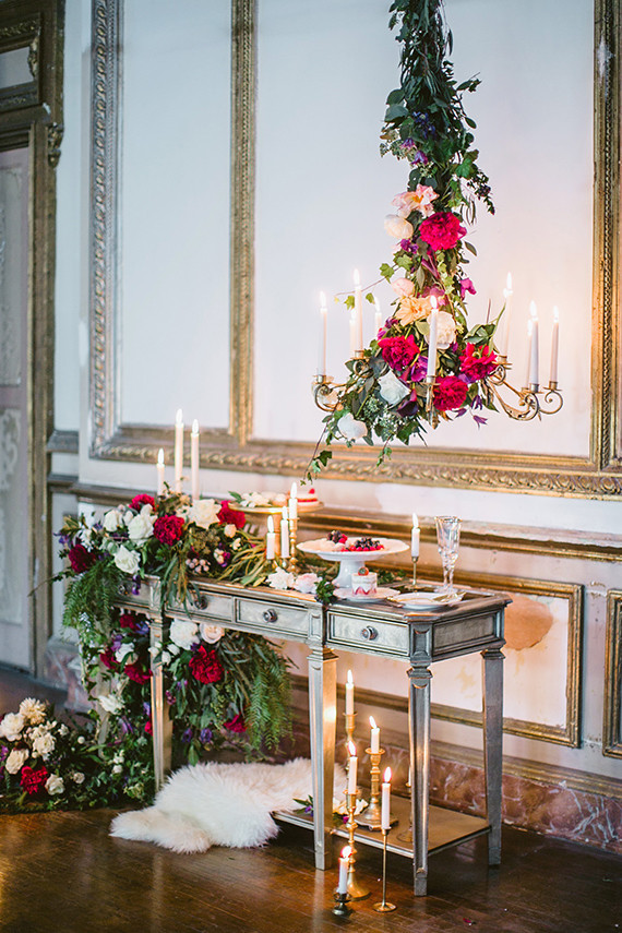 Romantic Luxe wedding dessert table Inspiration