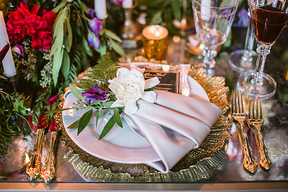 Romantic Luxe wedding tablescape