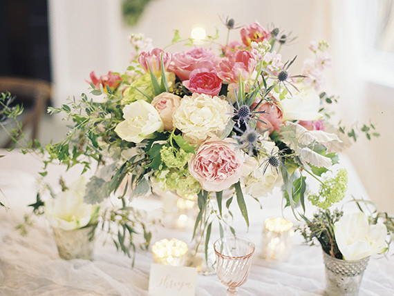 Delicate floral centerpiece