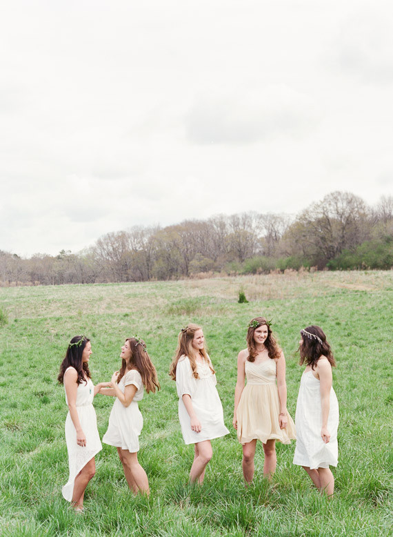 Neutral bridesmaid dresses