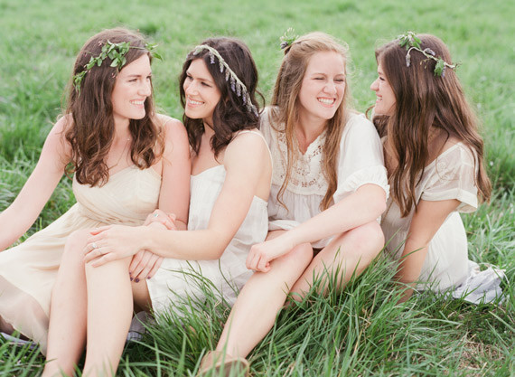Neutral bridesmaid dresses Inspiration