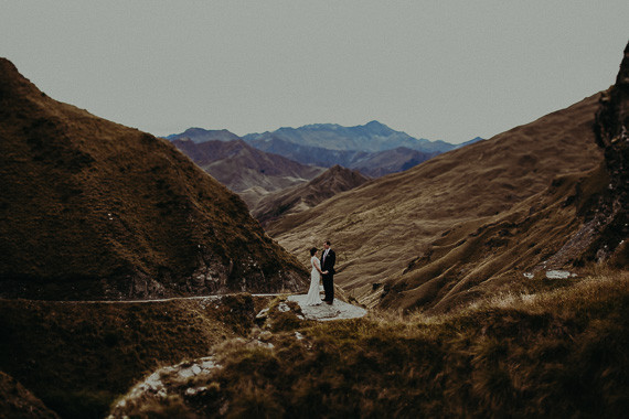 New Zealand mountaintop elopement Inspiration
