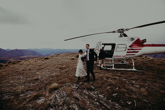 New Zealand mountaintop elopement
