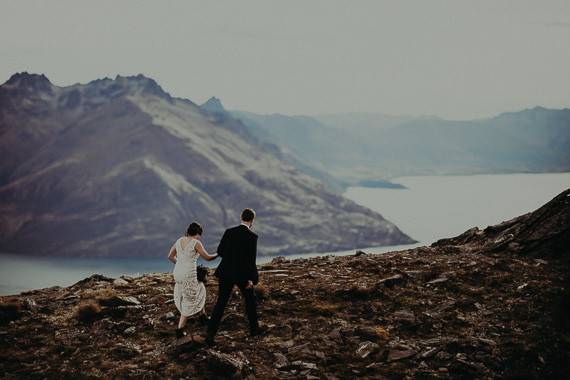 New Zealand mountaintop elopement