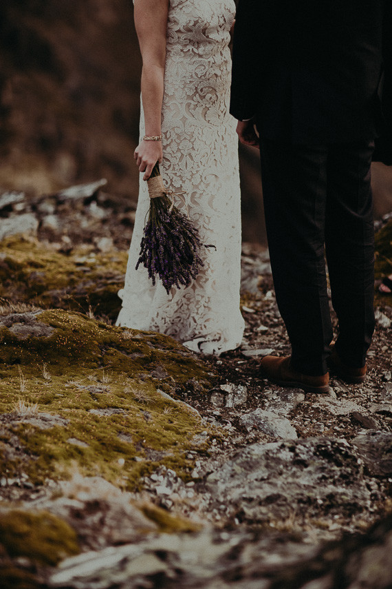 New Zealand mountaintop elopement