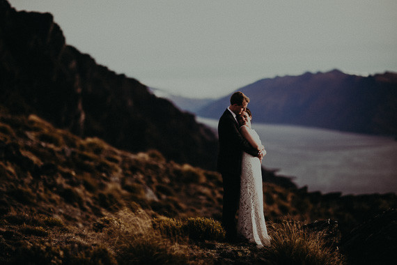 New Zealand mountaintop elopement