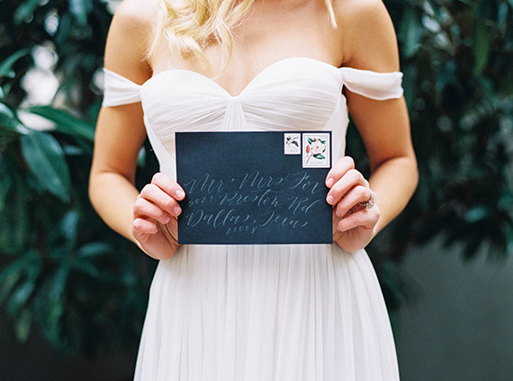 Calligraphed envelope