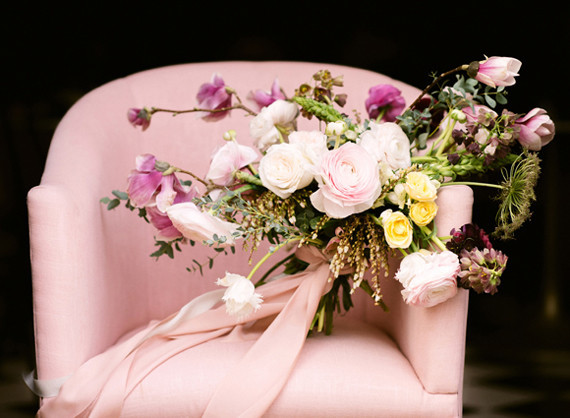 Dramatic floral wedding inspiration Inspiration