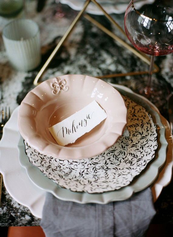 Dramatic floral wedding inspiration Inspiration