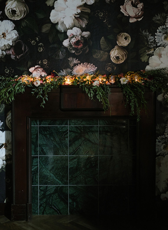 Dramatic floral wedding inspiration Inspiration