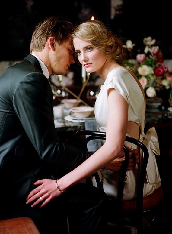 Dramatic floral wedding inspiration Inspiration