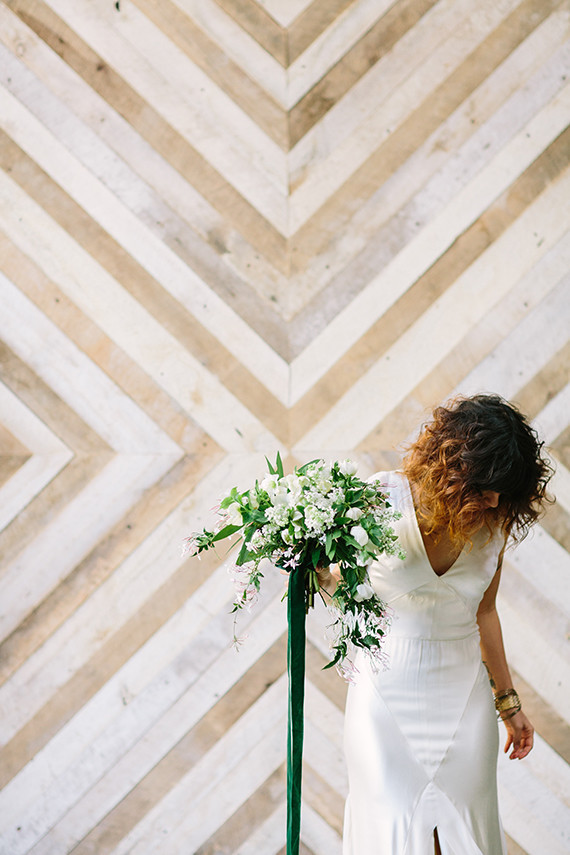 Emerald and gold bridal inspiration