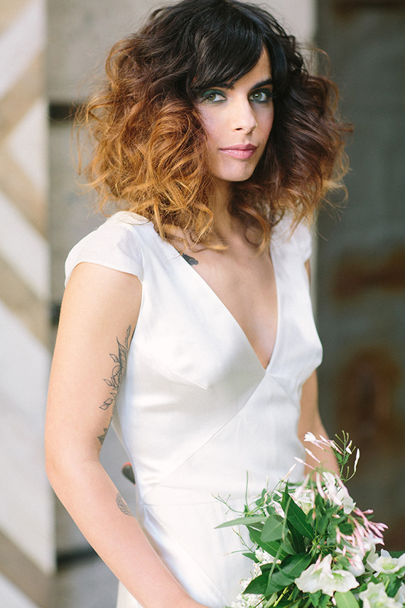 Emerald and gold bridal inspiration