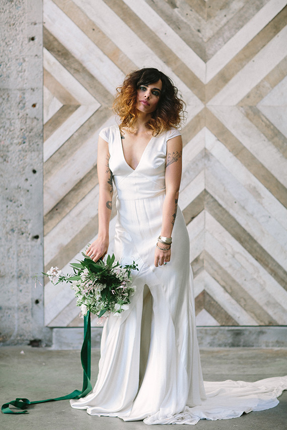 Emerald and gold bridal inspiration
