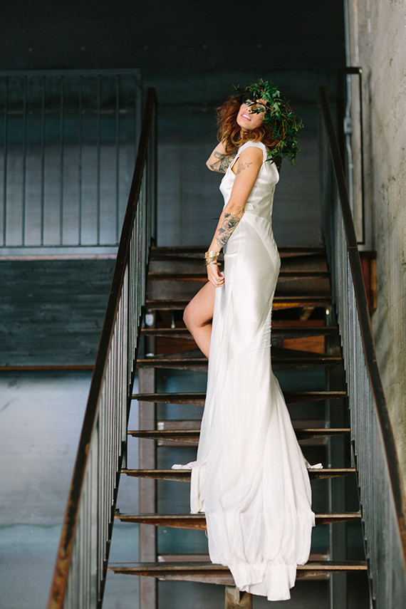 Emerald and gold bridal inspiration