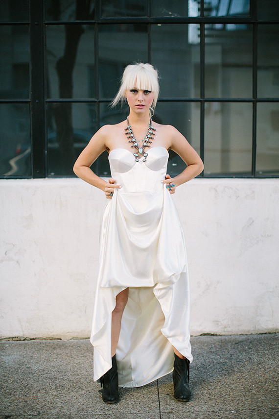 Modern wedding dress