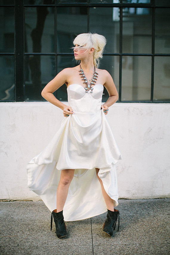 Modern wedding dress